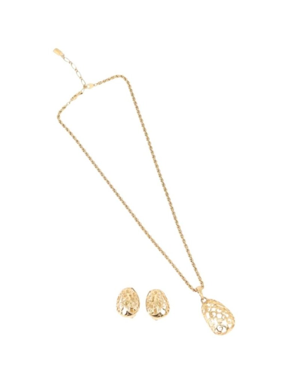 SAINT LAURENT Necklace metal 2 Set Gold